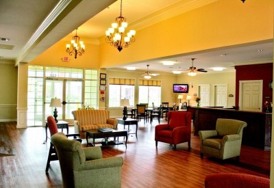 Large seating area with lots of light