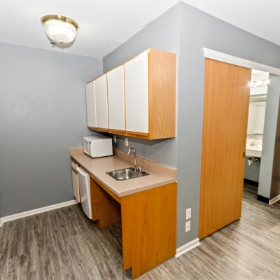 Room with kitchenette